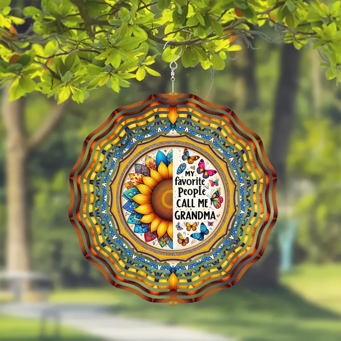 10 Inch 3D Kinetic Metal Wind Spinner Vibrant Floral Butterfly Design 360 Rotating Hook Weather 01A
10 Inch 3D Kinetic Metal Wind Spinner Vibrant Floral Butterfly Design 360 Rotating Hook Weather 01A