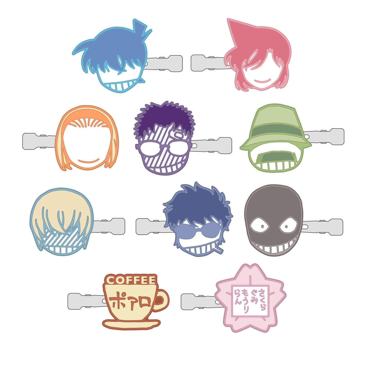 Toshin Pack Коллекция заколок с челкой Детектив Конан Конан из следующих (Детектив т.2) Один
Toshin Pack Коллекция заколок с челкой Детектив Конан Конан из следующих (Детектив т.2) Один