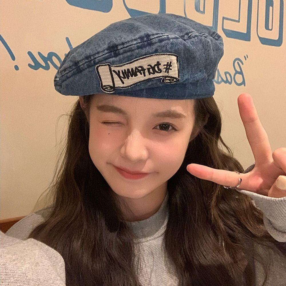 Korean Style Vintage Newsboy Cap Cotton Painter Cap Fashion Denim Berets Hat Girls світло-синій колір
Korean Style Vintage Newsboy Cap Cotton Painter Cap Fashion Denim Berets Hat Girls світло-синій колір