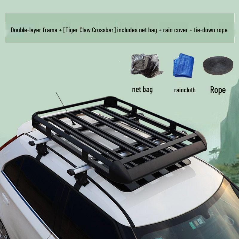 Applicable Panda Double Layer Travel Luggage Rack with No-Drill Installation Tiger Claw Crossbar with Net, Tarp, and Rope
Applicable Panda Double Layer Travel Luggage Rack with No-Drill Installation Tiger Claw Crossbar with Net, Tarp, and Rope