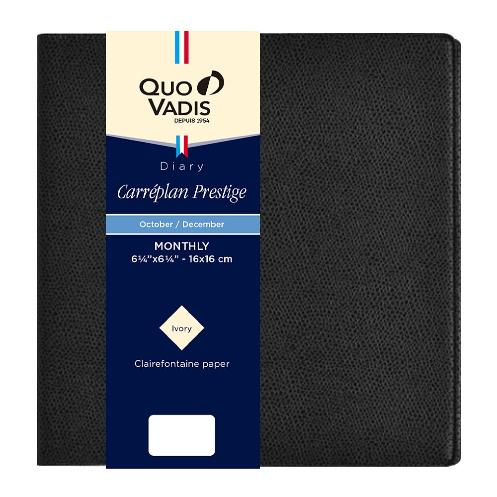 QUOVADIS 2026 planner diary Cahier Plan Prestige / Unpara (monthly block, starts Oct 2025, square size 16x16cm) black qv12401bk чёрный
QUOVADIS 2026 planner diary Cahier Plan Prestige / Unpara (monthly block, starts Oct 2025, square size 16x16cm) black qv12401bk чёрный