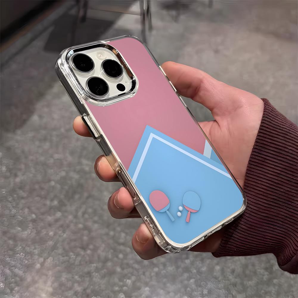 Table Tennis Racket Ping Pong Phone Case For IPhone 17 Air 16 E 15 14 13 12 11 Plus Pro Max Electroplated Transparent Soft Shell iPhone 14
Table Tennis Racket Ping Pong Phone Case For IPhone 17 Air 16 E 15 14 13 12 11 Plus Pro Max Electroplated Transparent Soft Shell iPhone 14