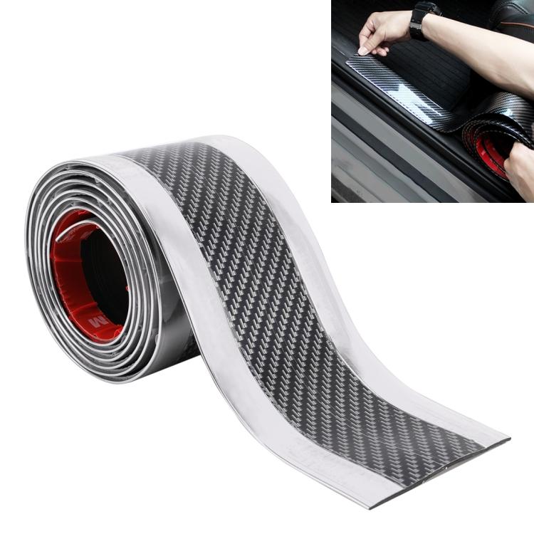 Universal Electroplate Carbon Fibre Car Door Threshold Decoration Strip Decorative Sticker, Size : 7CM x 2M срібний
Universal Electroplate Carbon Fibre Car Door Threshold Decoration Strip Decorative Sticker, Size : 7CM x 2M срібний