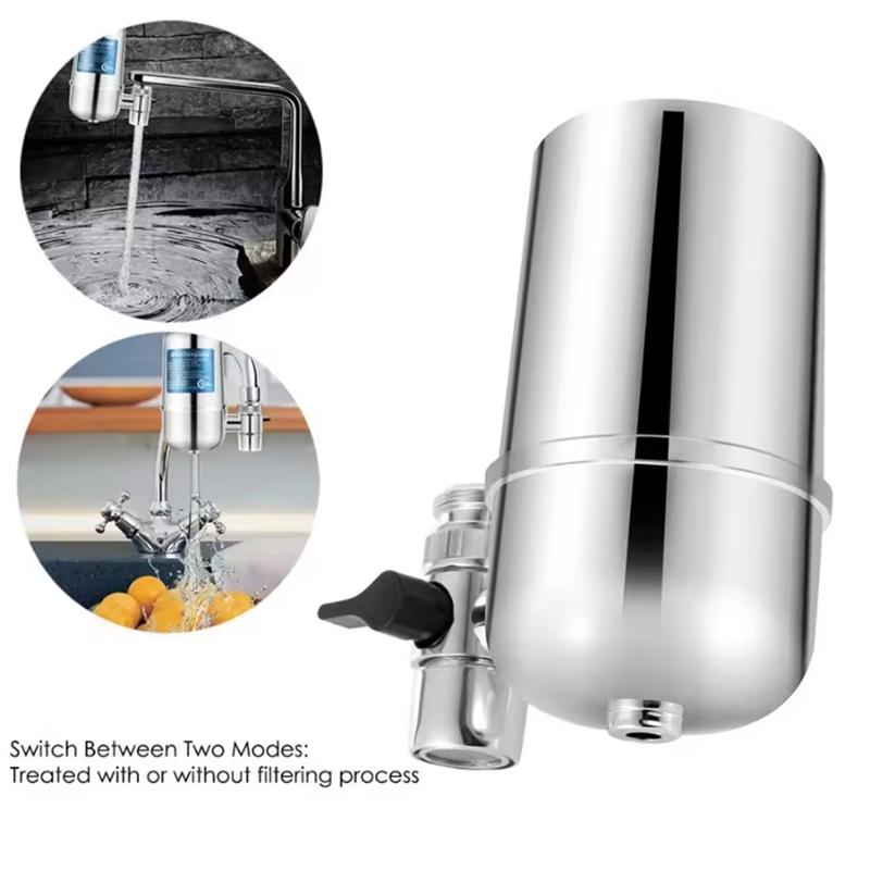 SHGO-Water Filter Faucet Mount Water Filtration System Household Kitchen Water Purifier Tap Water Filter, Reduce Chlorine серебряный серый
SHGO-Water Filter Faucet Mount Water Filtration System Household Kitchen Water Purifier Tap Water Filter, Reduce Chlorine серебряный серый