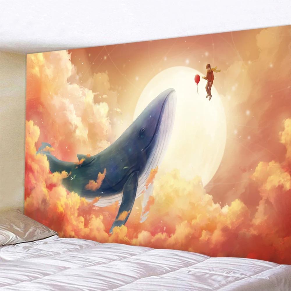 Flying Whale and Girl Tapestry Home Wall Decoration Tapestry Office Living Room Tapestry 100x75cm
Flying Whale and Girl Tapestry Home Wall Decoration Tapestry Office Living Room Tapestry 100x75cm