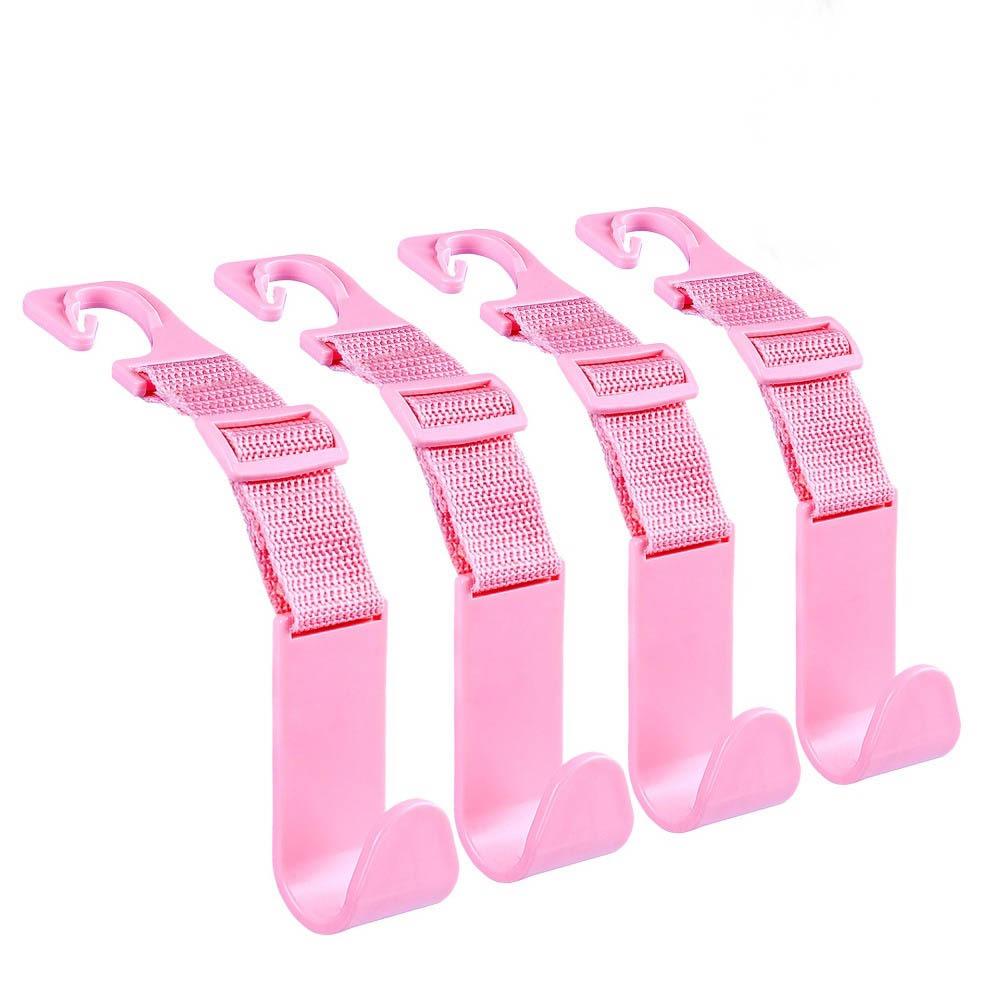 4 шт./набор Компактный крючок на подголовник автомобильного сиденья Вешалка на спинку заднего сиденья автомобиля Для сумки, кошелька, сумок, пальто