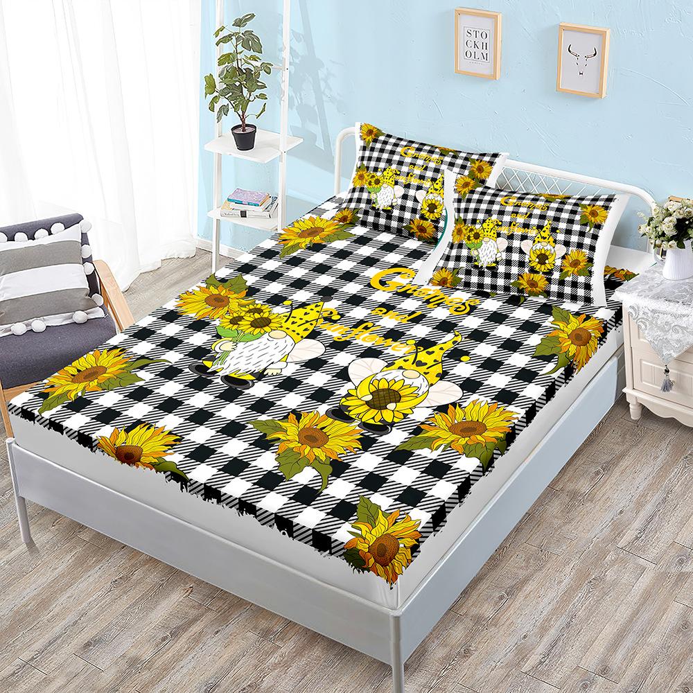 Mattress Three-Piece Set Sunflower Pastoral Style Mattress Cover Mattress Protective Cover 100cm*190cm*40cm)*1pillowcase(51cm*75cm)*1
Mattress Three-Piece Set Sunflower Pastoral Style Mattress Cover Mattress Protective Cover 100cm*190cm*40cm)*1pillowcase(51cm*75cm)*1