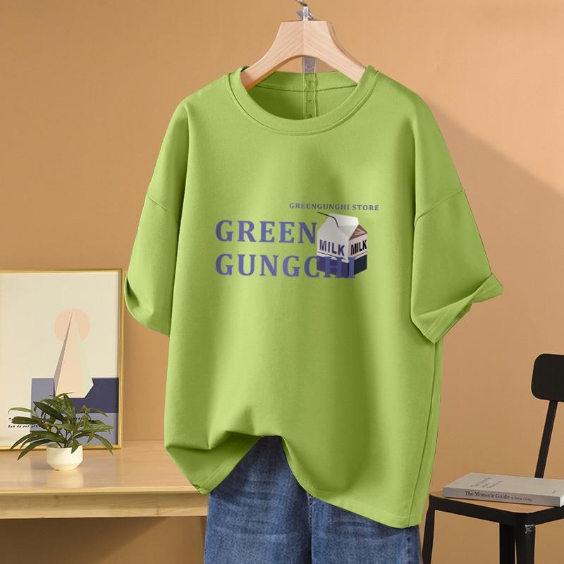Женская футболка из 100% хлопка L-5XL размера плюс, футболка с мультяшным принтом, топ с короткими рукавами для пар, летние футболки большого размера с круглым вырезом
Женская футболка из 100% хлопка L-5XL размера плюс, футболка с мультяшным принтом, топ с короткими рукавами для пар, летние футболки большого размера с круглым вырезом