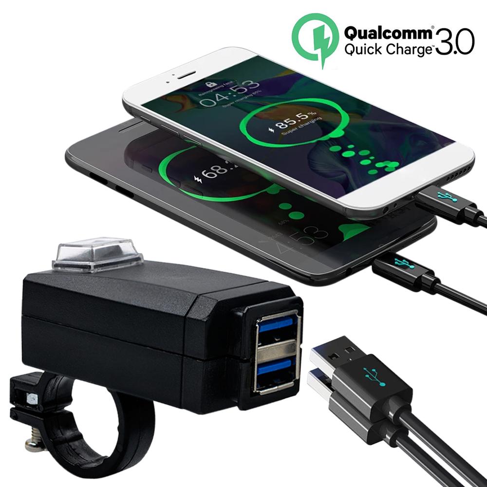 Motorcycle Charger Dual USB Universal QC 3.0 USB Waterproof Dual USB Quick Change 12V Power Supply Adapter Motorcycle Chargers чёрный
Motorcycle Charger Dual USB Universal QC 3.0 USB Waterproof Dual USB Quick Change 12V Power Supply Adapter Motorcycle Chargers чёрный