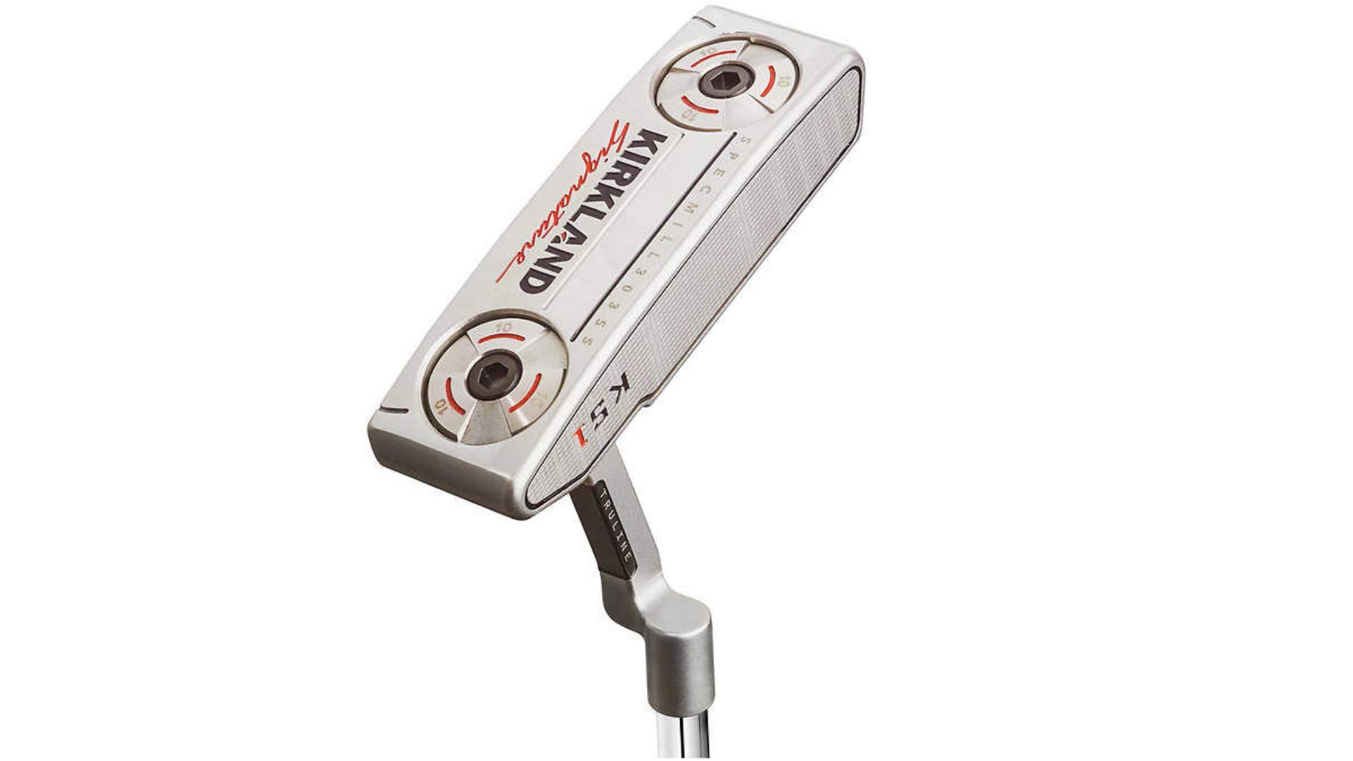 Kirkland Signature Kirkland Signature KS1 Golf Putter KS1 Golf Putter Club with Headcover Silver 1010mm x 240mm x 90mm
Kirkland Signature Kirkland Signature KS1 Golf Putter KS1 Golf Putter Club with Headcover Silver 1010mm x 240mm x 90mm