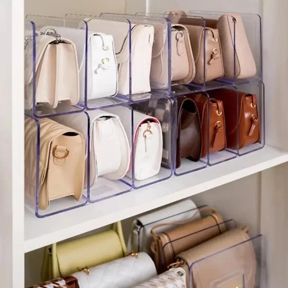 2Pcs Clear Bag Storage Divider, Acrylic Closet Finishing Divider Purse Handbag Storage Rack, Transparent Bag Organizer Stand
2Pcs Clear Bag Storage Divider, Acrylic Closet Finishing Divider Purse Handbag Storage Rack, Transparent Bag Organizer Stand