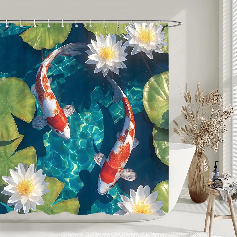 Шторка для душа в китайском стиле Карп Кои Сакура Солнце Море Волна Осьминог Пейзаж Полиэстеровая ткань Занавески Декор для ванной 120x180cm
Шторка для душа в китайском стиле Карп Кои Сакура Солнце Море Волна Осьминог Пейзаж Полиэстеровая ткань Занавески Декор для ванной 120x180cm
