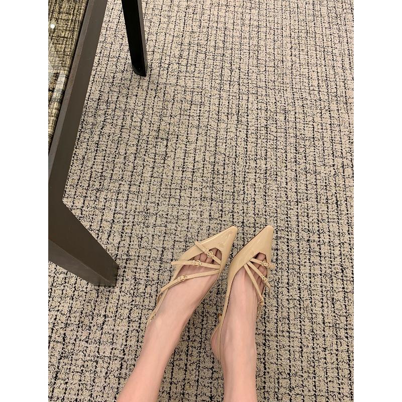 Sheepskin version of your miu pointed toe bag head buckle rear empty high heel sandals women s commuter dinner shoes 34
Sheepskin version of your miu pointed toe bag head buckle rear empty high heel sandals women s commuter dinner shoes 34