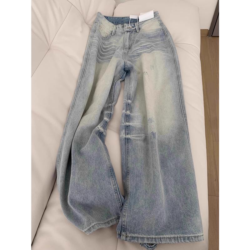 American Style Washed Wide-Leg Jeans for Women - Summer Tide Straight-Leg Whitened Retro Look Pants 3XL
American Style Washed Wide-Leg Jeans for Women - Summer Tide Straight-Leg Whitened Retro Look Pants 3XL