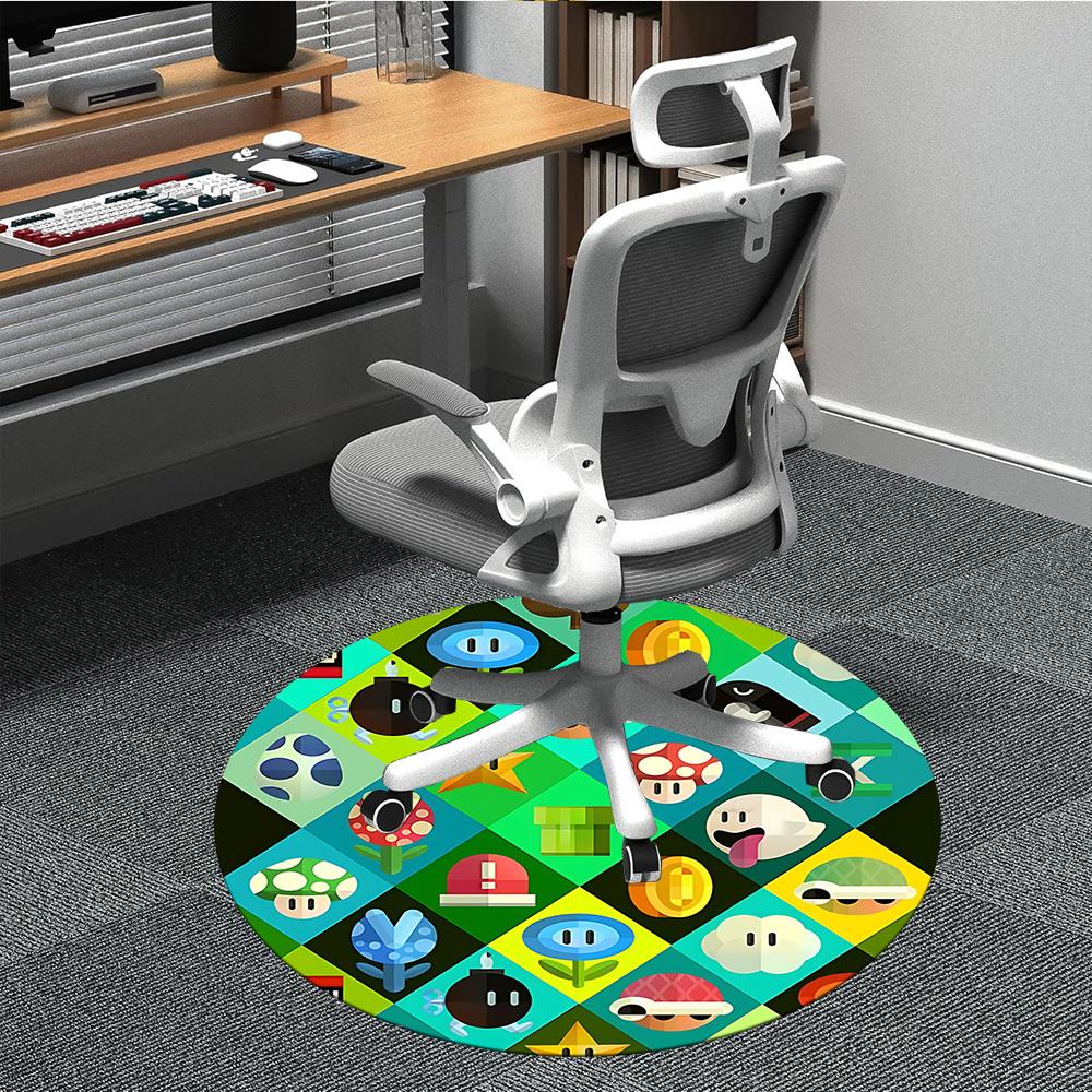 1PC Mario Characters Office Round Area Rug, Indoor Mat Suitable For Office, Under Office Chairs Bedroom Living Room Home Decor, Room Deco110 80cm by 80cm
1PC Mario Characters Office Round Area Rug, Indoor Mat Suitable For Office, Under Office Chairs Bedroom Living Room Home Decor, Room Deco110 80cm by 80cm