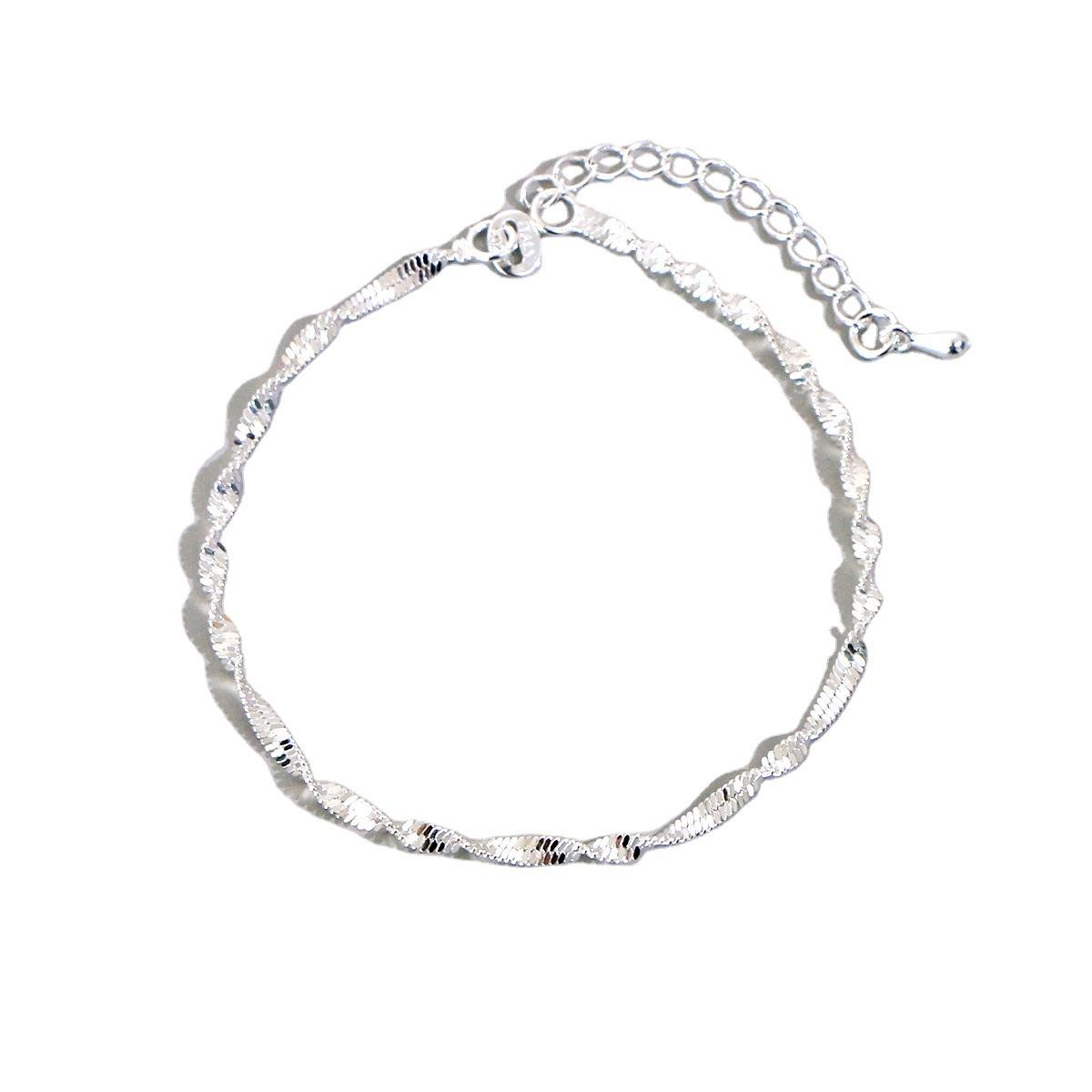 Hot Sale Sexy Beach Wave Bones Anklets Foot Chain with Stamp Silver Plated Foot Anklet Bracelet for Fashion Women
Hot Sale Sexy Beach Wave Bones Anklets Foot Chain with Stamp Silver Plated Foot Anklet Bracelet for Fashion Women