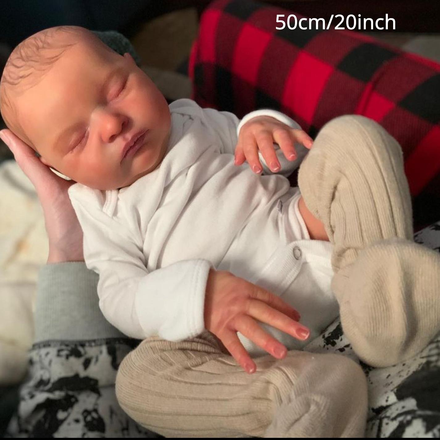 BZDOLL 50cm Soft Vinyl Asleep Reborn Baby Doll 3D-paint Skin with Visible Veins Toy 20inch Girl Newborn Bebe Kid Art Doll Collection Christmas Gift 50cm/20inch
BZDOLL 50cm Soft Vinyl Asleep Reborn Baby Doll 3D-paint Skin with Visible Veins Toy 20inch Girl Newborn Bebe Kid Art Doll Collection Christmas Gift 50cm/20inch