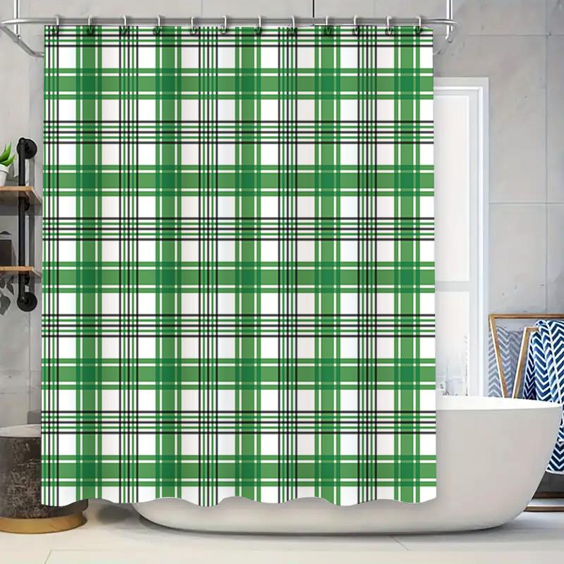 Plaid Green Shower Curtain Fabric Waterproof Bathroom Decor For Bathtub Home Decoration Green 180X274Cm (Green) W60H190(CM)-1 Pcs
Plaid Green Shower Curtain Fabric Waterproof Bathroom Decor For Bathtub Home Decoration Green 180X274Cm (Green) W60H190(CM)-1 Pcs
