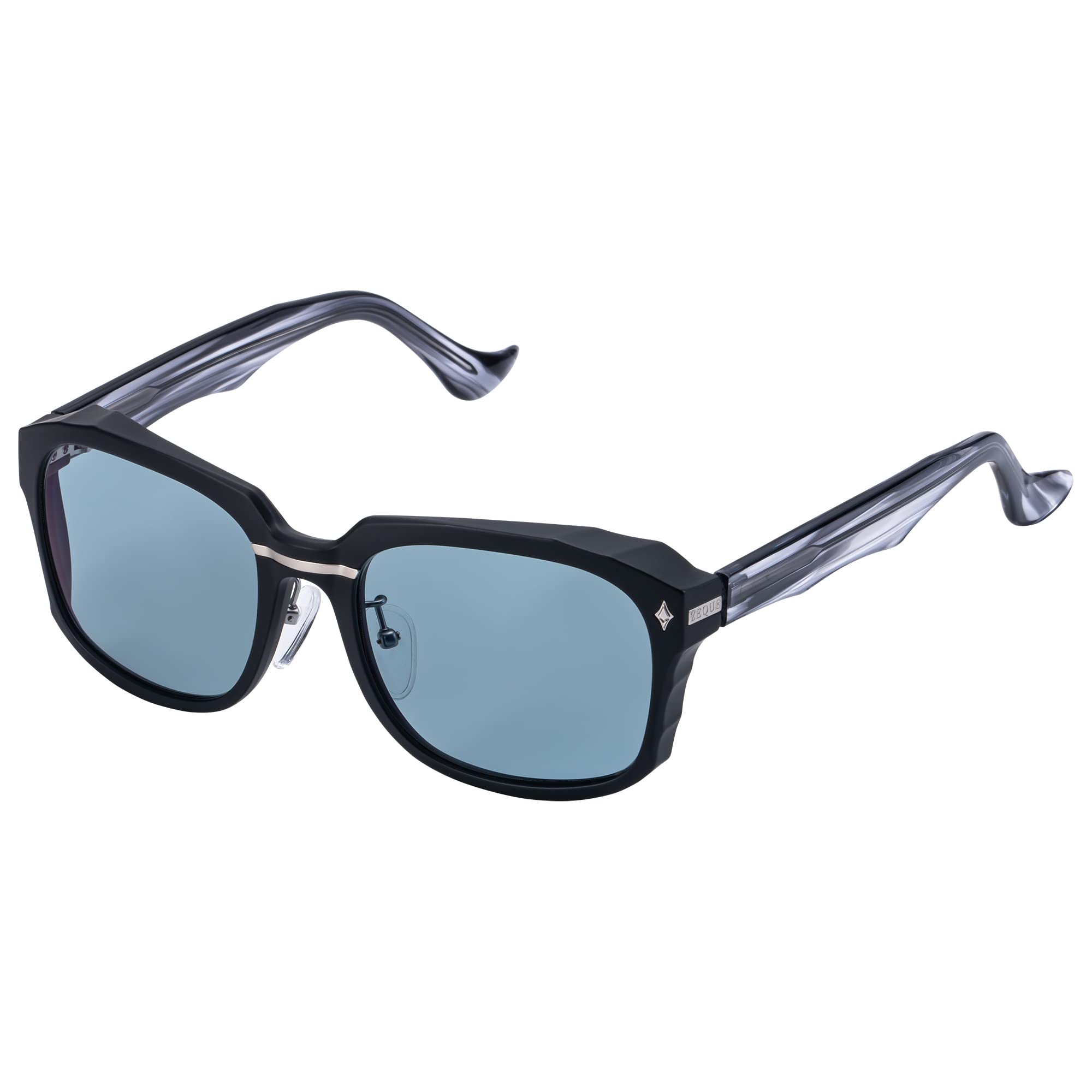Zeque Linx Polarized Sunglasses in Matte Black and Fade Master Blue F-2105 Gray,
Zeque Linx Polarized Sunglasses in Matte Black and Fade Master Blue F-2105 Gray,