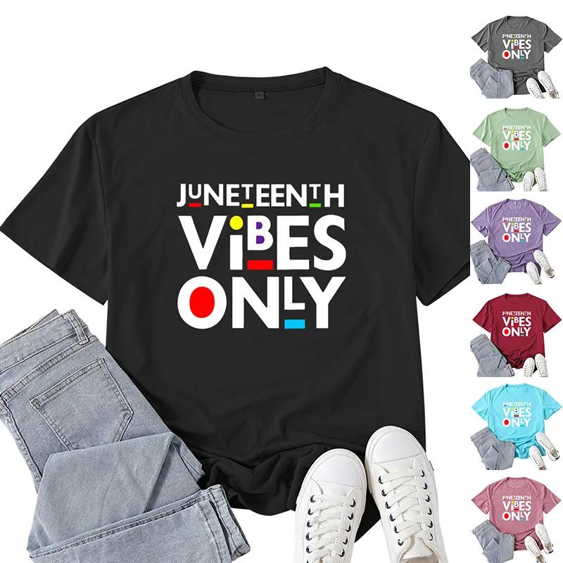 Juneteenth Vibes Only Letter Print T Shirt Women Short Sleeve O Neck Loose Tshirt Summer Women Tee Shirt Tops Camisetas Mujer S серый
Juneteenth Vibes Only Letter Print T Shirt Women Short Sleeve O Neck Loose Tshirt Summer Women Tee Shirt Tops Camisetas Mujer S серый