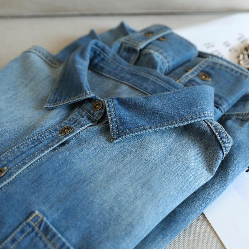 Washed Gradient Square Neck Long Sleeve Denim Shirt XXL світло-синій колір
Washed Gradient Square Neck Long Sleeve Denim Shirt XXL світло-синій колір