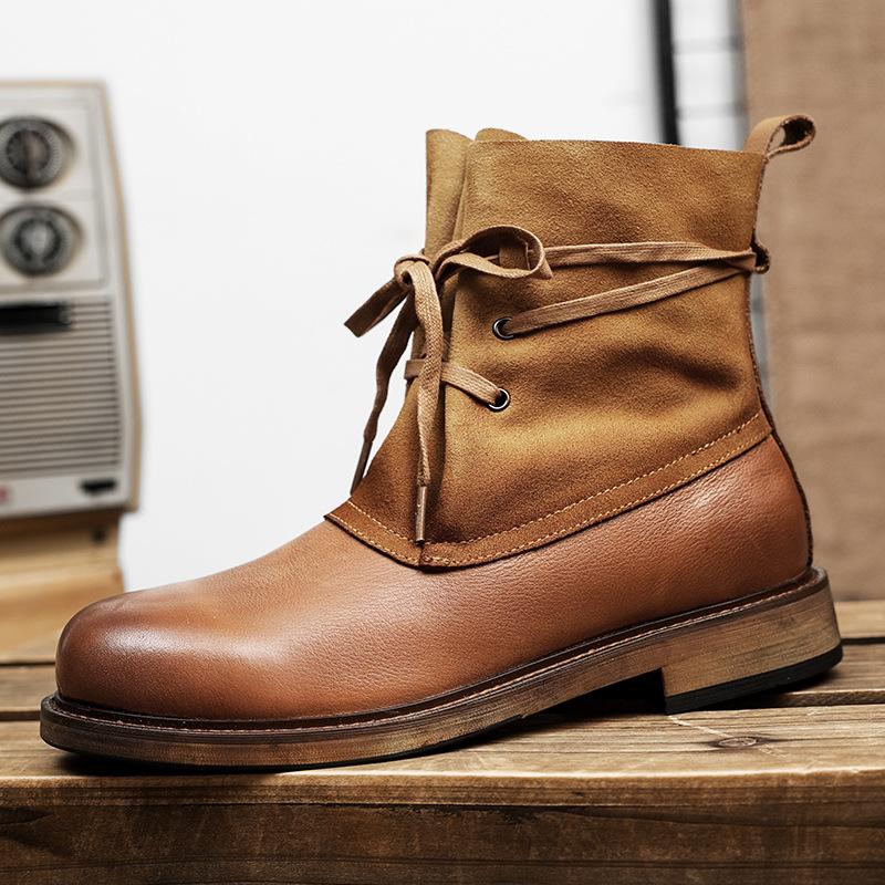 Ботинки из коровьей кожи первого слоя мужские короткие ботинки универсальные кожаные британские ретро ботинки Мартин мужские рабочие ботинки пустынные ботинки-локомотивы 44 коричневый
Ботинки из коровьей кожи первого слоя мужские короткие ботинки универсальные кожаные британские ретро ботинки Мартин мужские рабочие ботинки пустынные ботинки-локомотивы 44 коричневый