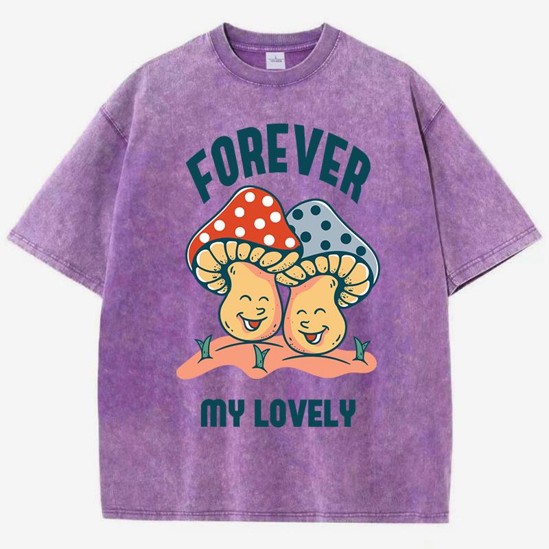 Mushroom Forever My Lovely Prints Washed T Shirt Woman Summer Tee Shirts Cotton Loose Clothes Crewneck Short Sleeve 3XL
Mushroom Forever My Lovely Prints Washed T Shirt Woman Summer Tee Shirts Cotton Loose Clothes Crewneck Short Sleeve 3XL