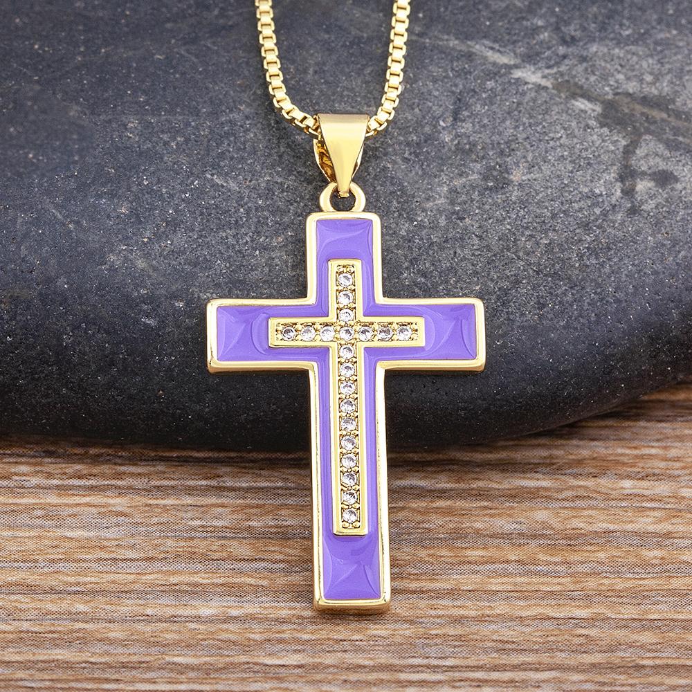 Nidin Classic Enamel Cross Shiny Crystal Pendant Oil Drop Necklace Women Retro Religious Jewelry Wedding Party Gifts Wholesale
Nidin Classic Enamel Cross Shiny Crystal Pendant Oil Drop Necklace Women Retro Religious Jewelry Wedding Party Gifts Wholesale