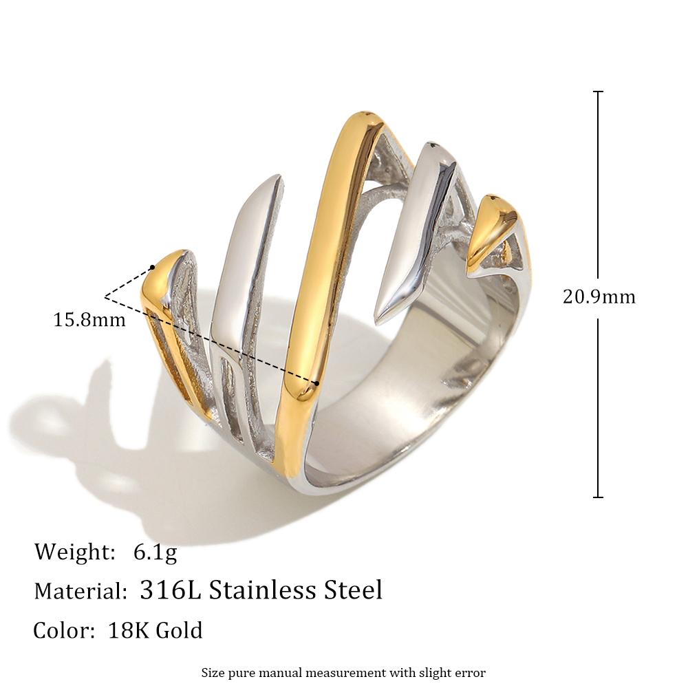 MamacitaSlay 316L Stainless Steel Two Tone Crossed Line Ring Party Creative Waterproof Ring Women s Unique Ring 2025 Trend Gift 6
MamacitaSlay 316L Stainless Steel Two Tone Crossed Line Ring Party Creative Waterproof Ring Women s Unique Ring 2025 Trend Gift 6