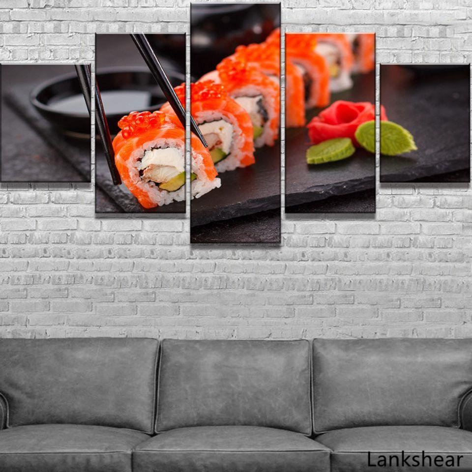 Картины на холсте, настенная живопись для кухни, в рамке, 5 шт., японская вкусная картина суши для гостиной, принты, постер с едой, домашний декор
Картины на холсте, настенная живопись для кухни, в рамке, 5 шт., японская вкусная картина суши для гостиной, принты, постер с едой, домашний декор