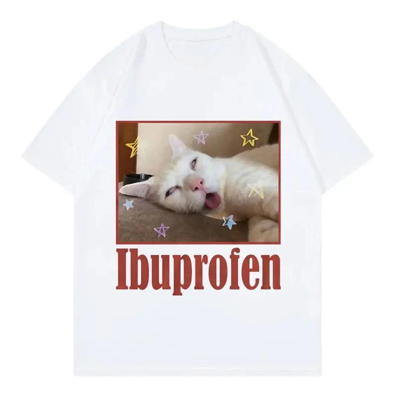 Ibuprofen Funny Cat Meme Graphic printed T Shirts Women Clothing Fashion Cute Short Sleeve Tshirt Summer Casual Women Tshirts S
Ibuprofen Funny Cat Meme Graphic printed T Shirts Women Clothing Fashion Cute Short Sleeve Tshirt Summer Casual Women Tshirts S