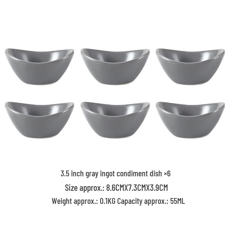 LISM Ceramic Ingot-Shaped Dipping Dishes
LISM Ceramic Ingot-Shaped Dipping Dishes
