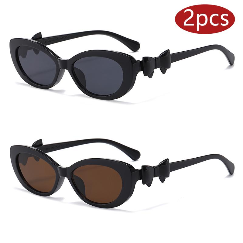 Car Sun Glasses 2pcs Retro Cat-Eye 2026 Women Sunglasses Female Personalized Bow Decoration Party Eyewear Outdoor Travel Glasses
Car Sun Glasses 2pcs Retro Cat-Eye 2026 Women Sunglasses Female Personalized Bow Decoration Party Eyewear Outdoor Travel Glasses