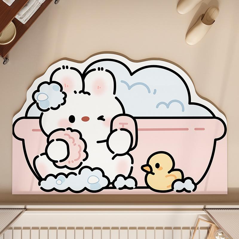 Мультяшный коврик для ванной с собакой, коврик для туалета, коврик для двери, впитывающий коврик для ног, нескользящий, быстросохнущий, утолщенный коврик для ног 40X60cm 15.7X23.6in
Мультяшный коврик для ванной с собакой, коврик для туалета, коврик для двери, впитывающий коврик для ног, нескользящий, быстросохнущий, утолщенный коврик для ног 40X60cm 15.7X23.6in