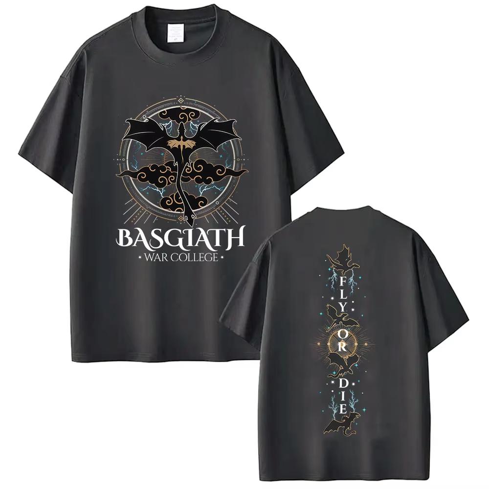 Basgiath War College Fourth Wing Tops T Shirt Dragon Rider Vintage pure Cotton Tshirts Mens Clothing Short Sleeve T Shirt 4XL
Basgiath War College Fourth Wing Tops T Shirt Dragon Rider Vintage pure Cotton Tshirts Mens Clothing Short Sleeve T Shirt 4XL