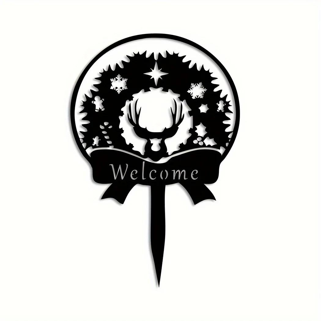 1 шт. садовый знак, металлический рождественский дворовый столб, элегантное праздничное украшение, стильный декор для сада и двора, идеально подходит для Рождества чёрный
1 шт. садовый знак, металлический рождественский дворовый столб, элегантное праздничное украшение, стильный декор для сада и двора, идеально подходит для Рождества чёрный