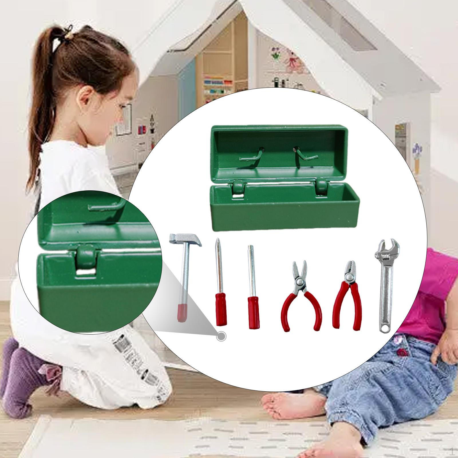 Dollhouse Repair Tools Box Mini DIY Collections Simulated Green Case
Dollhouse Repair Tools Box Mini DIY Collections Simulated Green Case