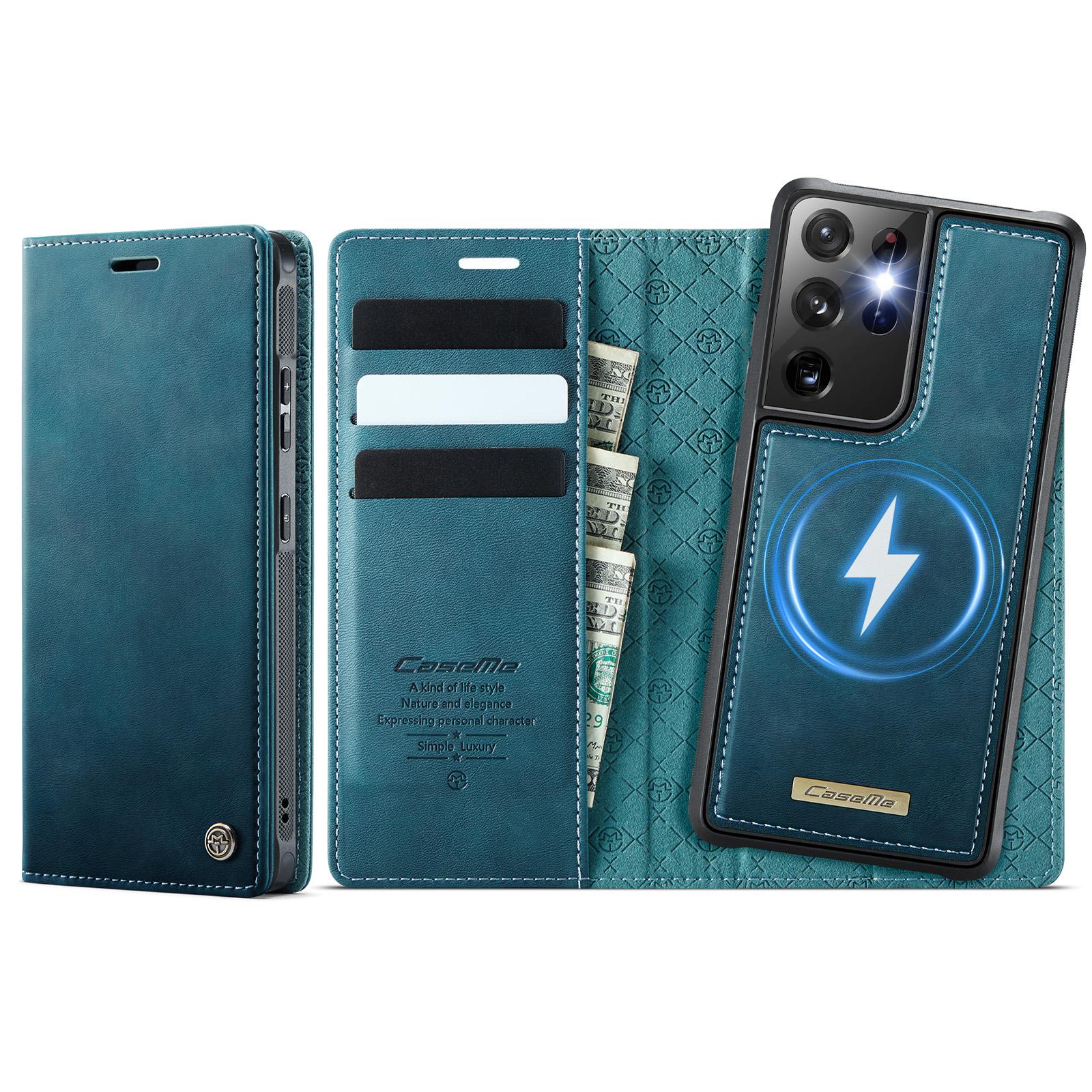 For Samsung Galaxy S21 Ultra 5G Case CASEME C49 Compatible with MagSafe RFID Blocking Detachable Wallet Leather Phone Cover Green
For Samsung Galaxy S21 Ultra 5G Case CASEME C49 Compatible with MagSafe RFID Blocking Detachable Wallet Leather Phone Cover Green