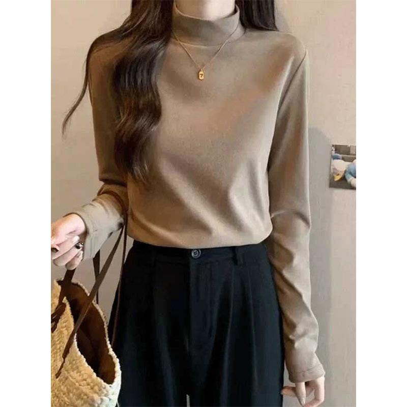 2026 Spring/Autumn Women s Chic Grey Fleece Long-Sleeve Turtleneck Base Layer Top S
2026 Spring/Autumn Women s Chic Grey Fleece Long-Sleeve Turtleneck Base Layer Top S