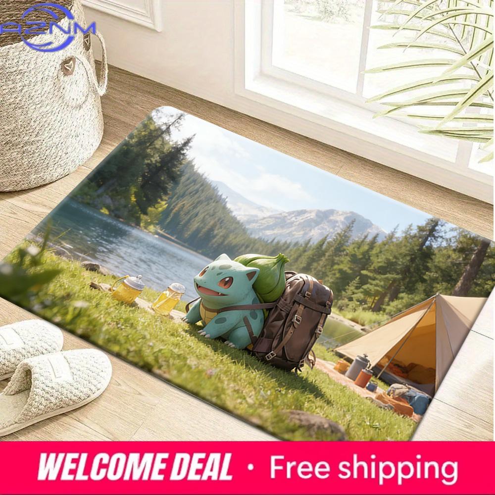 Pokemon Bulbasaur Camping Print Doormat Anti-slip Absorbent Floor Mat for Home Entrance Bedroom Living Room Decor 40cm x 60cm
Pokemon Bulbasaur Camping Print Doormat Anti-slip Absorbent Floor Mat for Home Entrance Bedroom Living Room Decor 40cm x 60cm