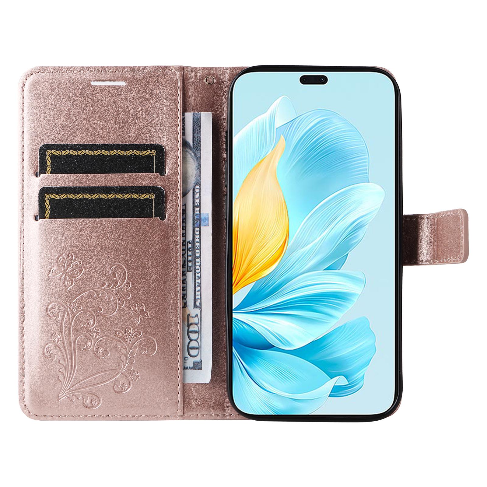 For Honor 200 Lite Wallet Case Floral Butterfly Imprinted Leather Phone Cover Stand Rose Gold
For Honor 200 Lite Wallet Case Floral Butterfly Imprinted Leather Phone Cover Stand Rose Gold