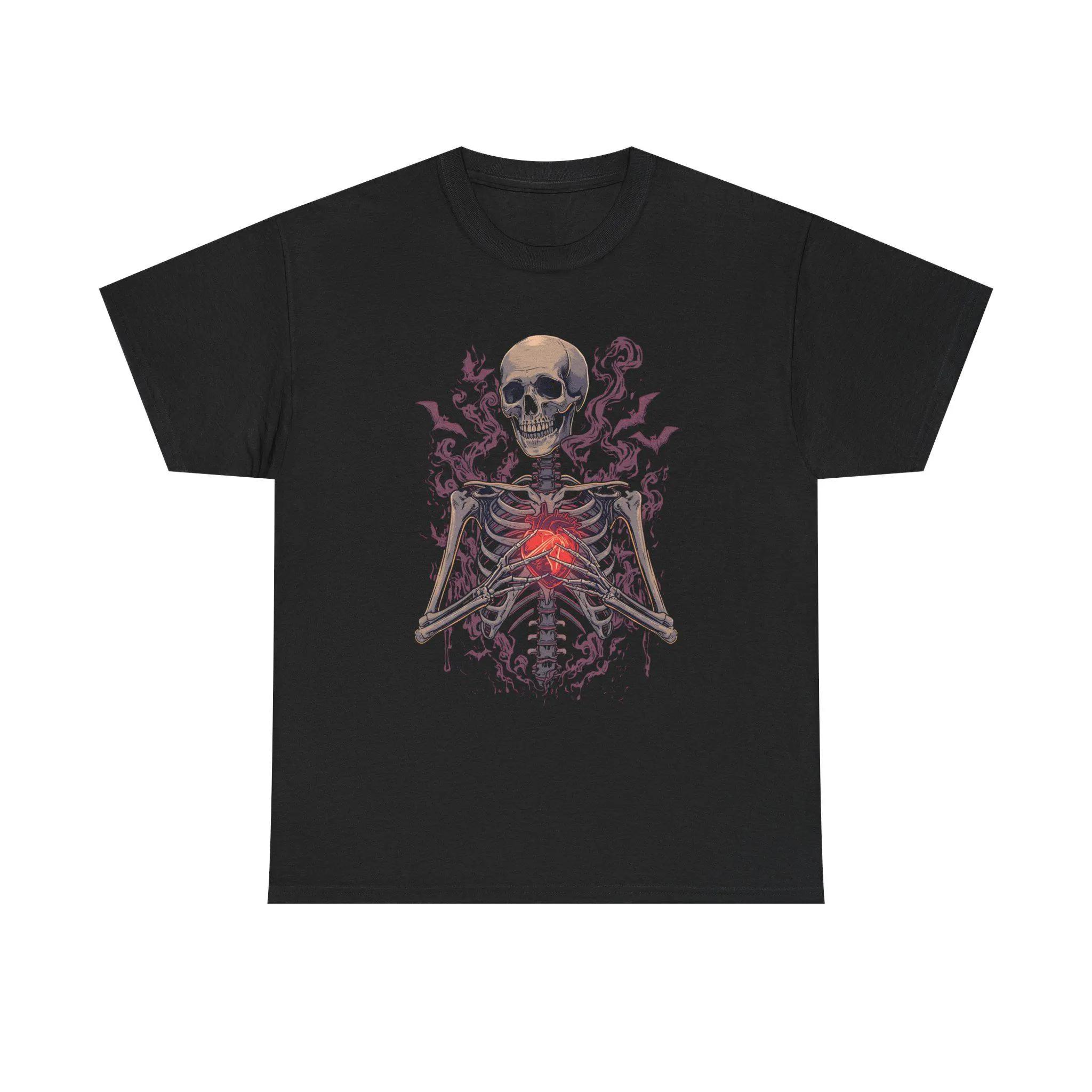 HOT SALE Goth Skull Heart Tee Neutral Heavy Cotton T-shirt Alternative Clothing, Holiday Wear Avant-garde Fashion Halloween Top 4XL
HOT SALE Goth Skull Heart Tee Neutral Heavy Cotton T-shirt Alternative Clothing, Holiday Wear Avant-garde Fashion Halloween Top 4XL