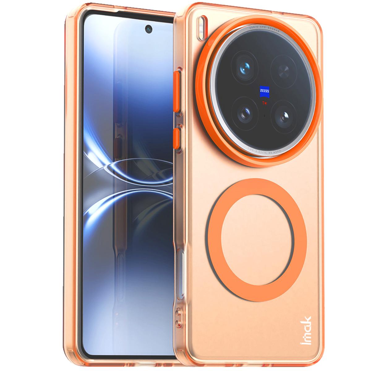 IMAK For vivo X200 Ultra 5G Case Compatible with MagSafe Candy Color Anti Drop TPU+PET Back Cover Orange
IMAK For vivo X200 Ultra 5G Case Compatible with MagSafe Candy Color Anti Drop TPU+PET Back Cover Orange