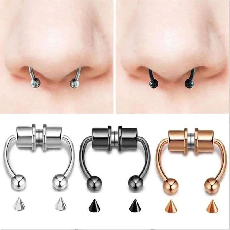 Fake Magnetic Horse Shoe Nose Rings Faux Septum Piercing Clip Titanium Ring Hoop Gift for Women New Fashion Body Jewelry E
Fake Magnetic Horse Shoe Nose Rings Faux Septum Piercing Clip Titanium Ring Hoop Gift for Women New Fashion Body Jewelry E