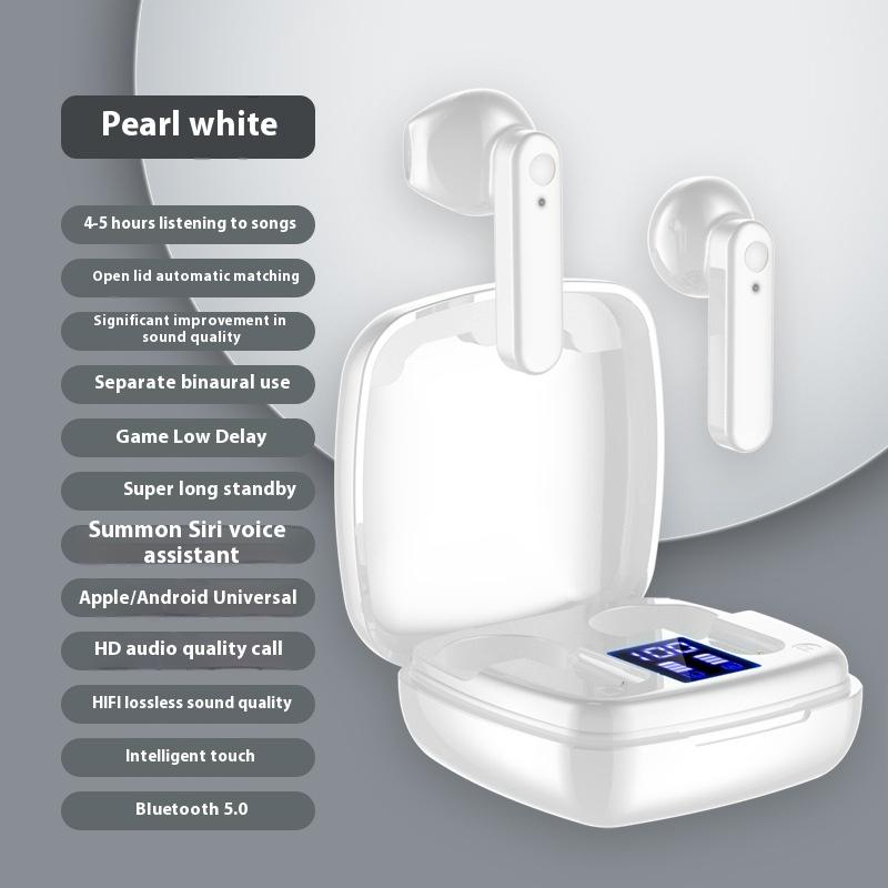 Беспроводная Bluetooth-гарнитура, полувставные наушники с шумоподавлением, интеллектуальный цифровой дисплей, сверхдолгое время работы от аккумулятора, спортивная гарнитура белый
Беспроводная Bluetooth-гарнитура, полувставные наушники с шумоподавлением, интеллектуальный цифровой дисплей, сверхдолгое время работы от аккумулятора, спортивная гарнитура белый