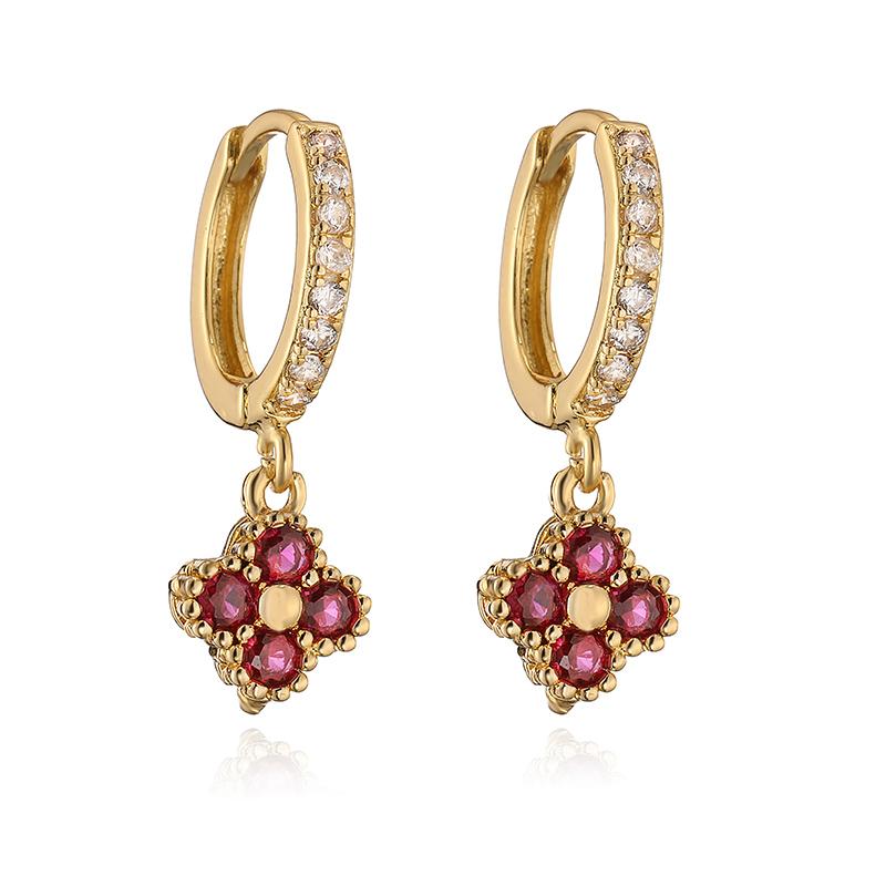 HECHENG Brass 18K Golden-Plated Crystal Zirconia Flower Dangle Earrings Perforated Ladies Jewellery 1 Pair WHITE красный
HECHENG Brass 18K Golden-Plated Crystal Zirconia Flower Dangle Earrings Perforated Ladies Jewellery 1 Pair WHITE красный