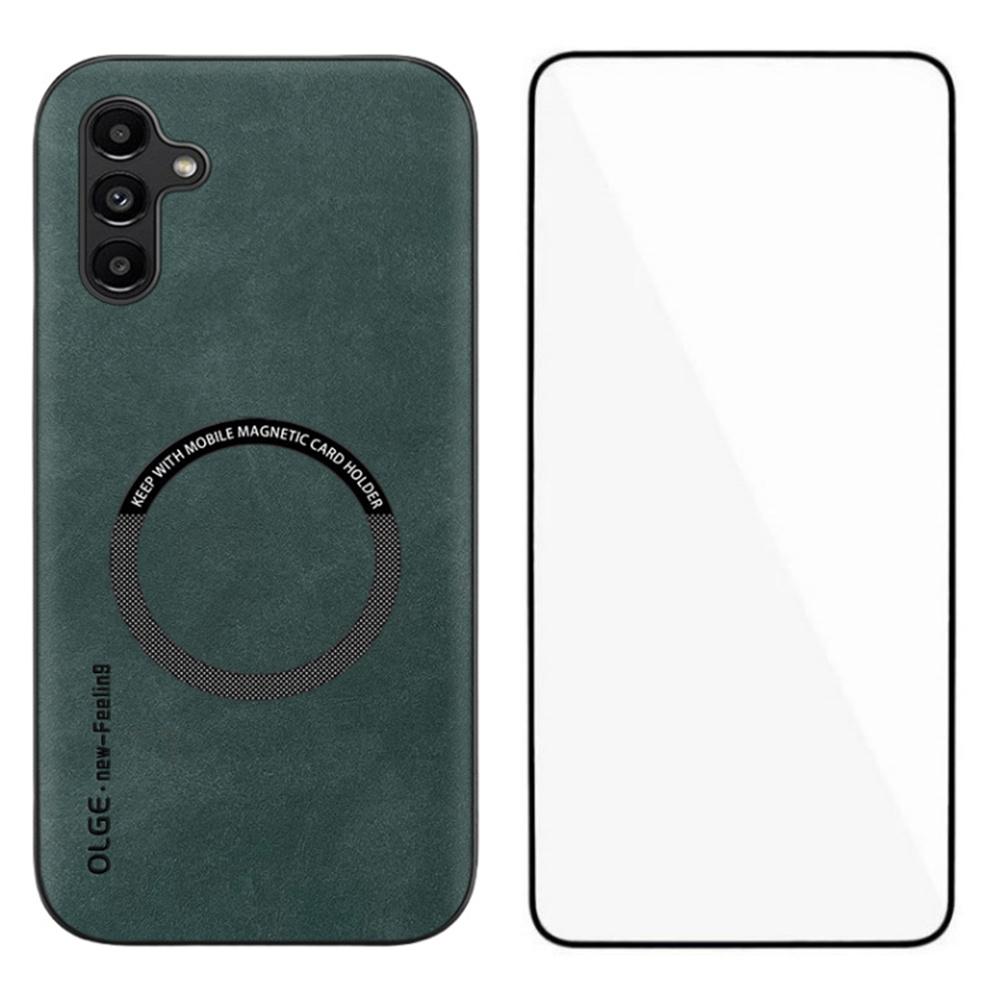 WANLONFENG YBP Series For Samsung Galaxy A15 5G/4G Magnetic Case with Tempered Glass Film PU Leather+TPU Phone Cover Large Cutout Green
WANLONFENG YBP Series For Samsung Galaxy A15 5G/4G Magnetic Case with Tempered Glass Film PU Leather+TPU Phone Cover Large Cutout Green