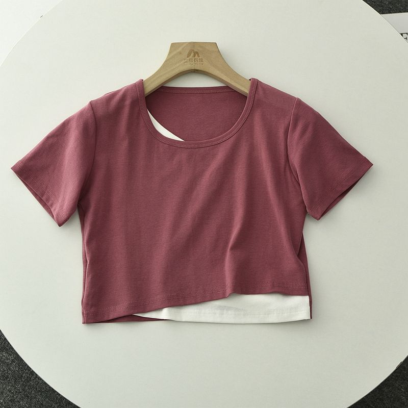 Za01 Slimming Sense of Design Short-Sleeved T-shirt Pink L
Za01 Slimming Sense of Design Short-Sleeved T-shirt Pink L