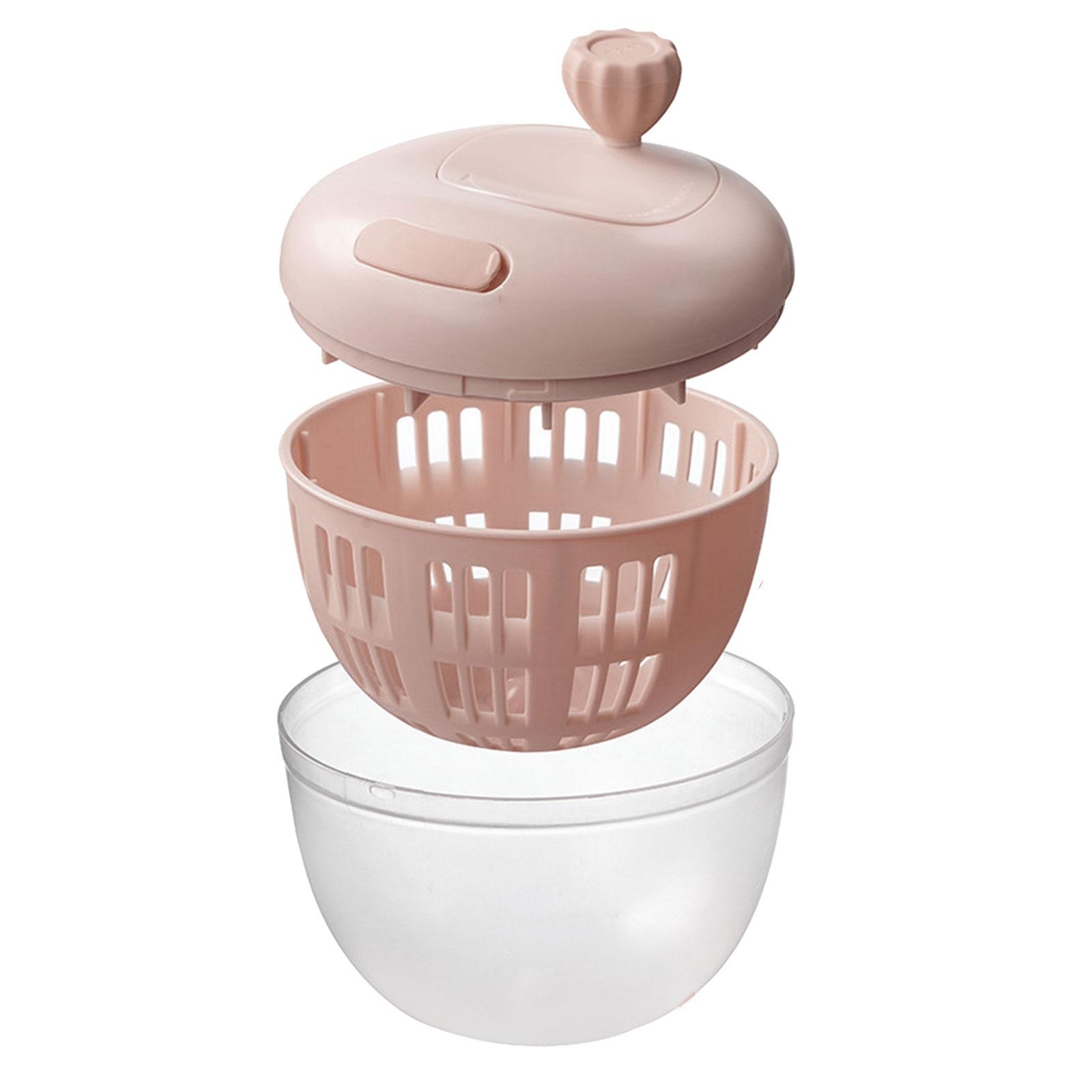 Салатница большой вместимости, мойка и сушка для салата, кухонный дуршлаг для зелени, инструмент-сито для фруктов и овощей розовый
Салатница большой вместимости, мойка и сушка для салата, кухонный дуршлаг для зелени, инструмент-сито для фруктов и овощей розовый