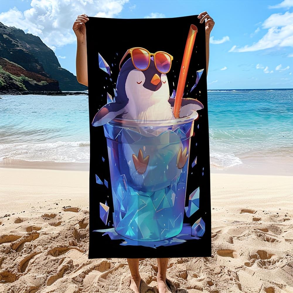 Super soft beach towel, absorbent and sand-resistant lightweight and quick drying tropical ocean kawaii design with penguin W30*H60(CM)
Super soft beach towel, absorbent and sand-resistant lightweight and quick drying tropical ocean kawaii design with penguin W30*H60(CM)